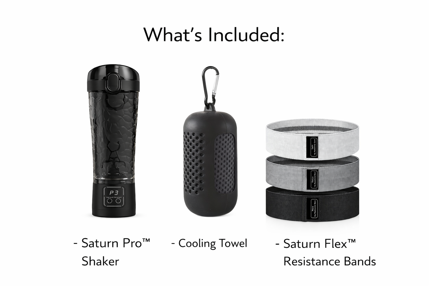 Saturn Pro Pack™ – Shaker, Bands & Towel Bundle